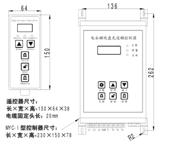 外(wài)形及安裝(zhuāng)尺寸示意(yi)圖